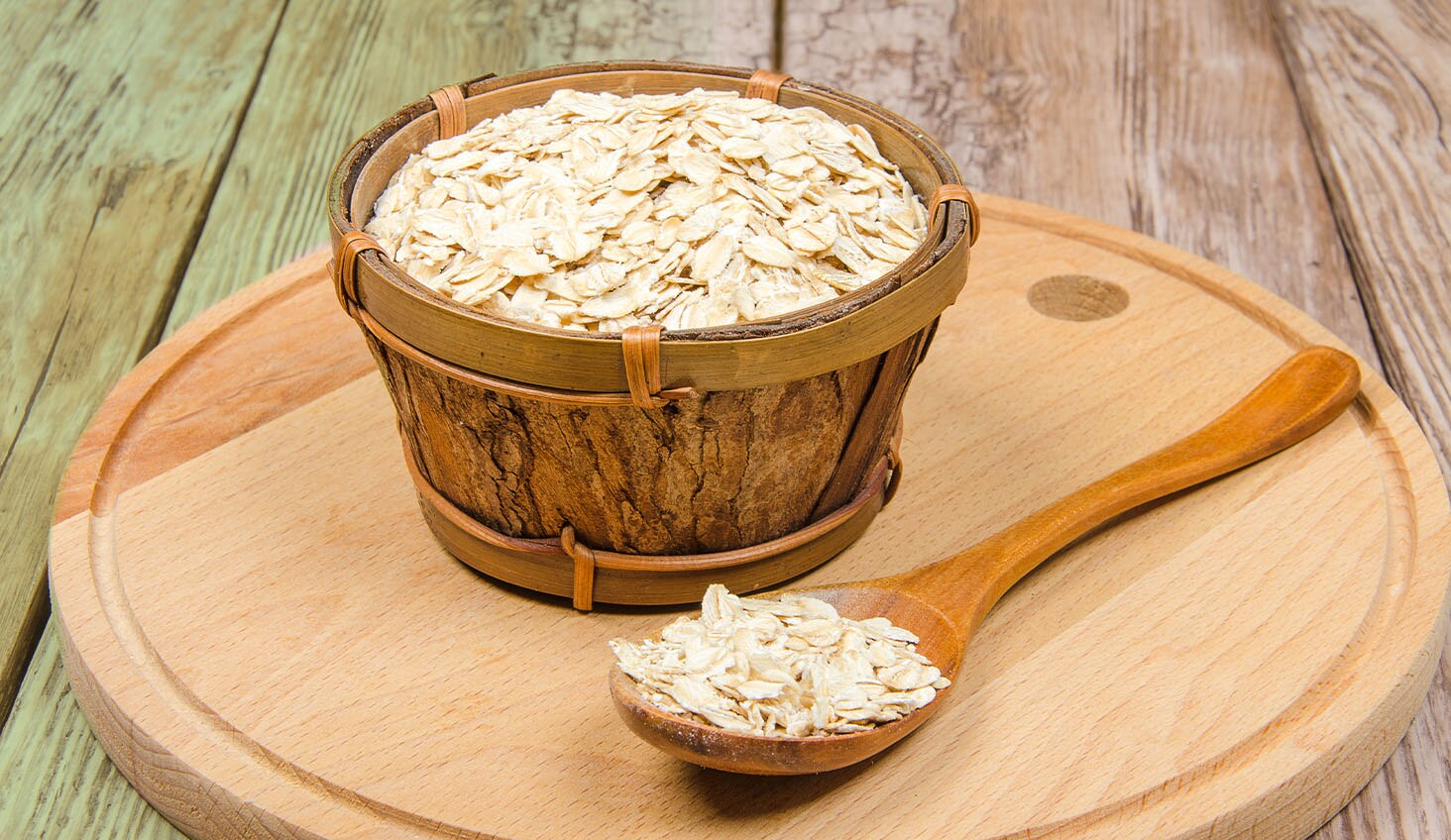 Hojuelas de avena para mascarillas para piel mixta