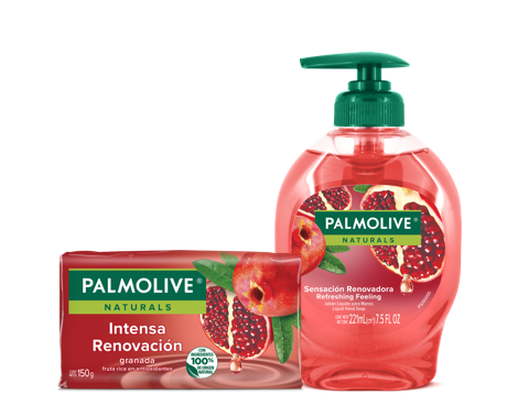 Palmolive® Naturals Intensa Renovación Granada fruta rica en antioxidantes Palmolive® Naturals Intensa Renovación Granada fruta rica en antioxidantes