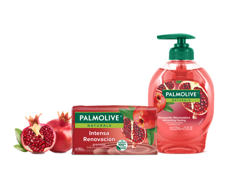 Palmolive® Naturals Intensa Renovación Granada fruta rica en antioxidantes Palmolive® Naturals Intensa Renovación Granada fruta rica en antioxidantes