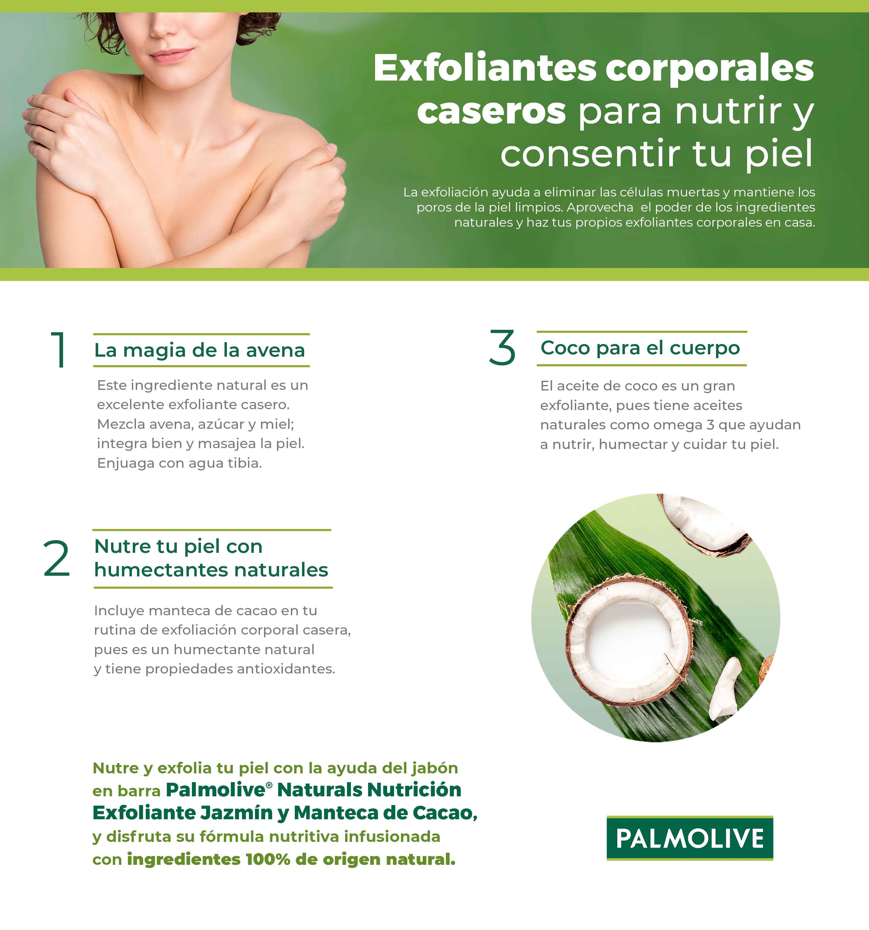 Exfoliantes caseros para consentir tu piel | Palmolive
