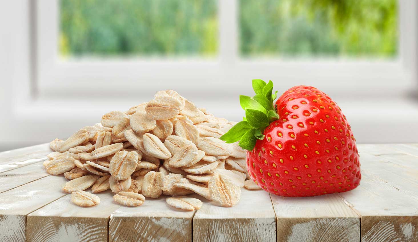 Ingredientes: avena y fresa