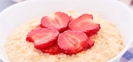 mascarilla fresas avena