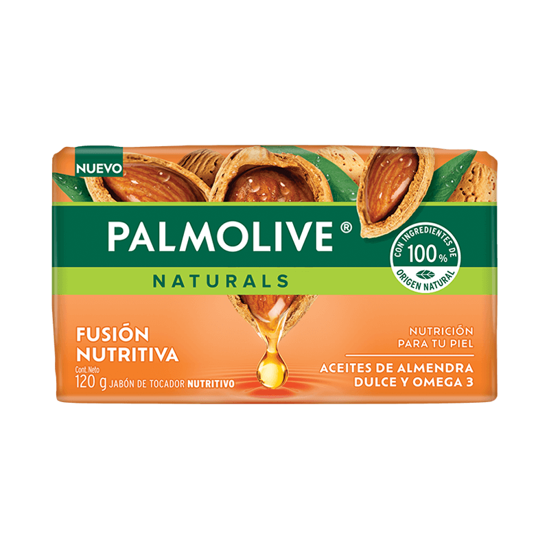 Palmolive® Naturals Fusión Nutritiva Aceites de Almendra y Omega 3 Jabón en barra