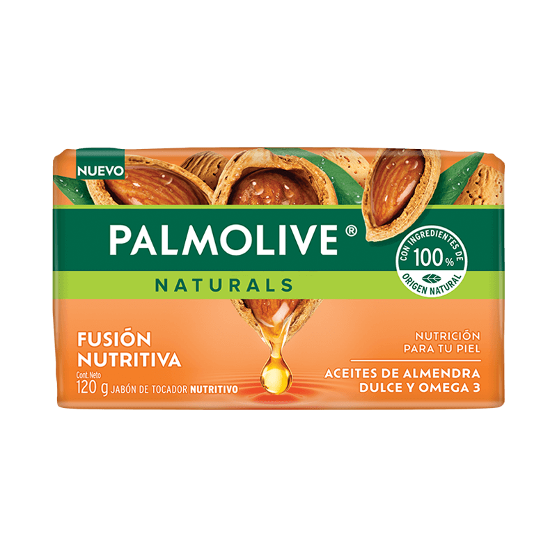 Palmolive® Naturals Fusión Nutritiva Aceites de Almendra y Omega 3 Jabón en barra Palmolive® Naturals Fusión Nutritiva Aceites de Almendra y Omega 3 Jabón en barra