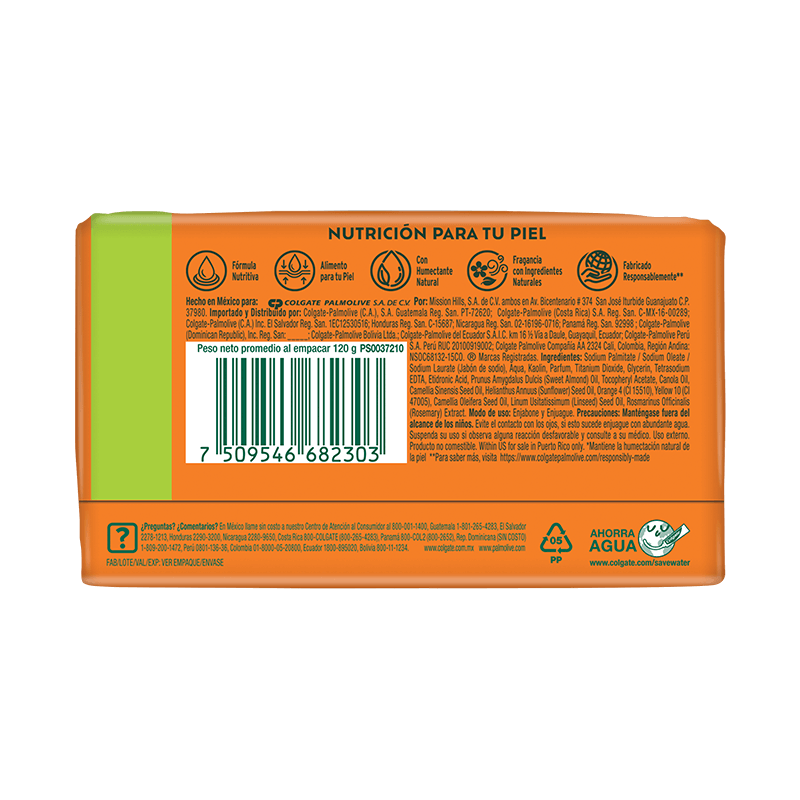 Palmolive® Naturals Fusión Nutritiva Aceites de Almendra y Omega 3 Jabón en barra Palmolive® Naturals Fusión Nutritiva Aceites de Almendra y Omega 3 Jabón en barra