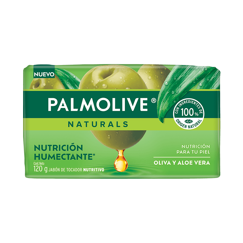 Palmolive® Naturals Sensación Humectante Oliva y Aloe Jabón en barra