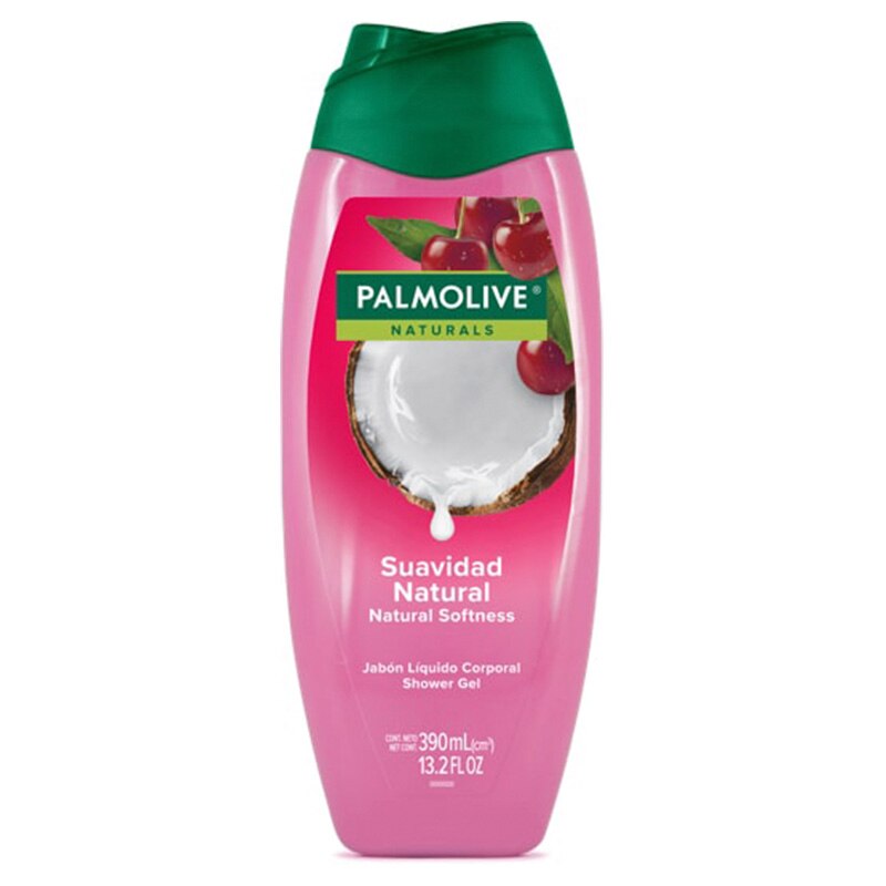 Palmolive® Naturals Suavidad Natural Cereza y Coco Jabón líquido corporal Palmolive® Naturals Suavidad Natural Cereza y Coco Jabón líquido corporal