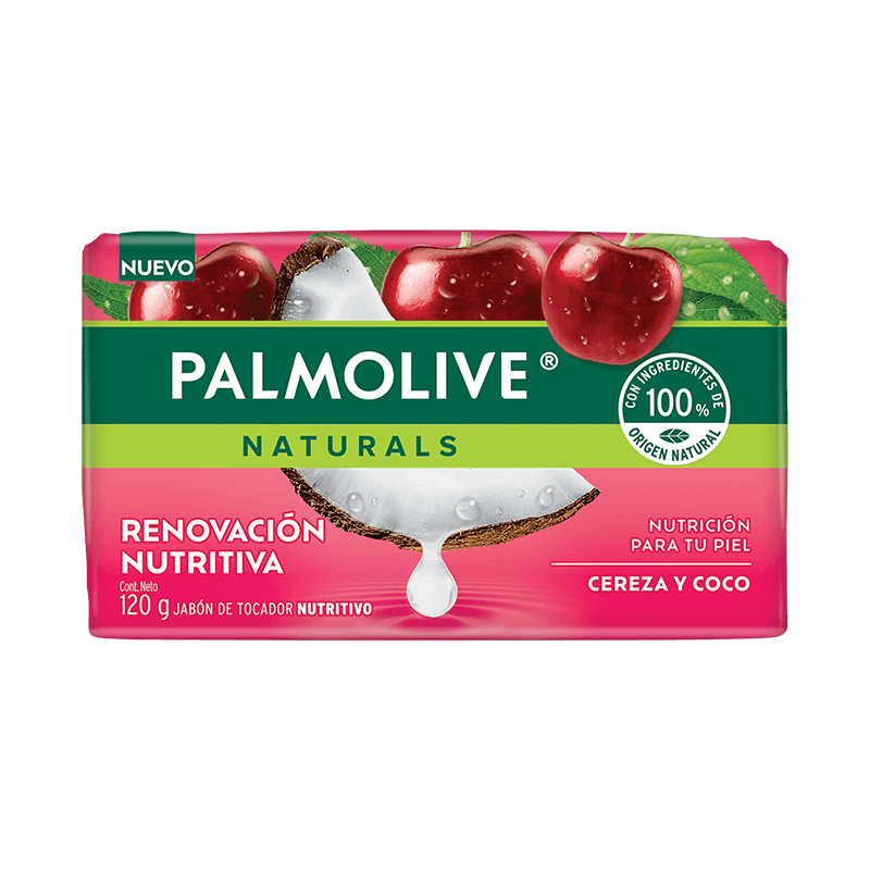 Palmolive® Naturals Suavidad Natural Cereza y Coco Jabón en barra