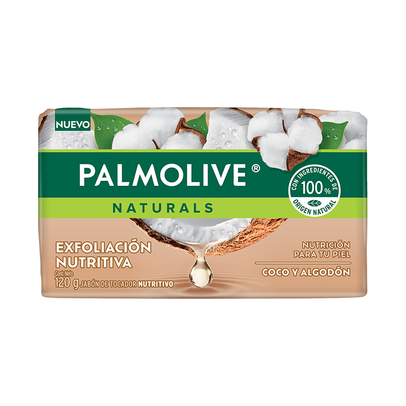 Palmolive® Naturals Suavidad Exfoliante Coco y Algodón Jabón en barra Palmolive® Naturals Suavidad Exfoliante Coco y Algodón Jabón en barra