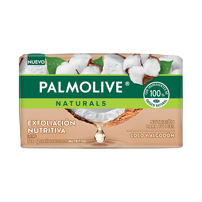 Palmolive® Naturals Suavidad Exfoliante Coco y Algodón Jabón en barra