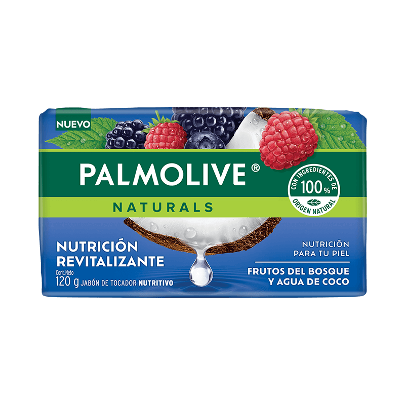 Palmolive® Naturals Hidratación Radiante Extractos de Frutos del Bosque y Agua de Coco Jabón en barra Palmolive® Naturals Hidratación Radiante Extractos de Frutos del Bosque y Agua de Coco Jabón en barra