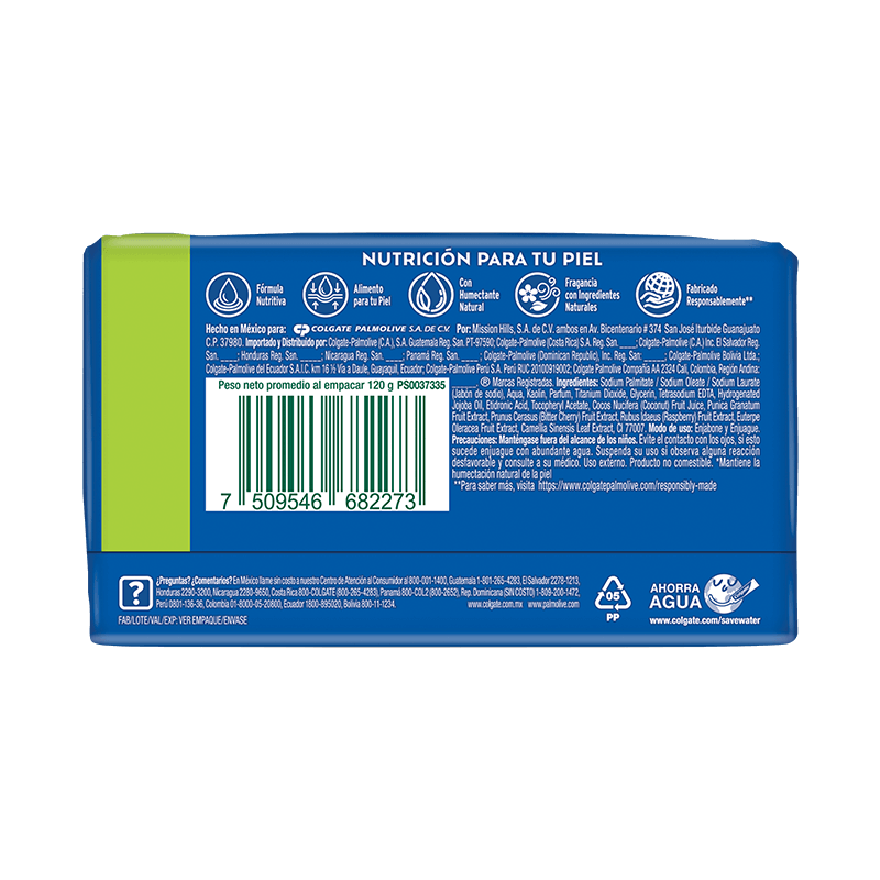 Palmolive® Naturals Hidratación Radiante Extractos de Frutos del Bosque y Agua de Coco Jabón en barra Palmolive® Naturals Hidratación Radiante Extractos de Frutos del Bosque y Agua de Coco Jabón en barra
