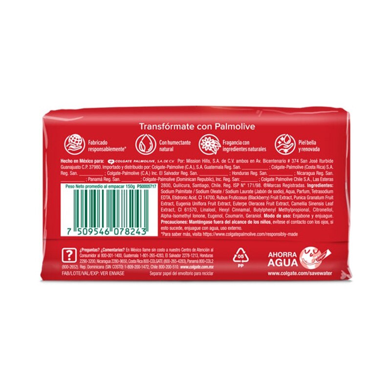 Palmolive® Naturals Intensa Renovación Granada Jabón en barra Palmolive® Naturals Intensa Renovación Granada Jabón en barra