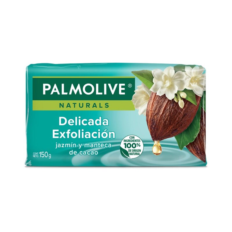 Palmolive® Naturals Delicada Exfoliación Jazmín y Manteca de Cacao Jabón en barra Palmolive® Naturals Delicada Exfoliación Jazmín y Manteca de Cacao Jabón en barra