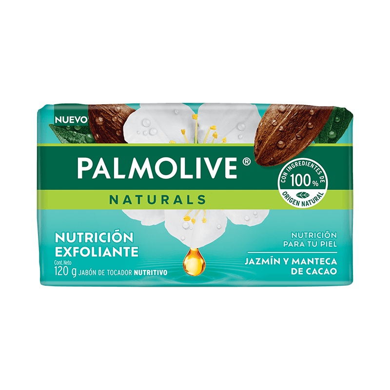 Palmolive® Naturals Delicada Exfoliación Jazmín y Manteca de Cacao Jabón en barra Palmolive® Naturals Delicada Exfoliación Jazmín y Manteca de Cacao Jabón en barra