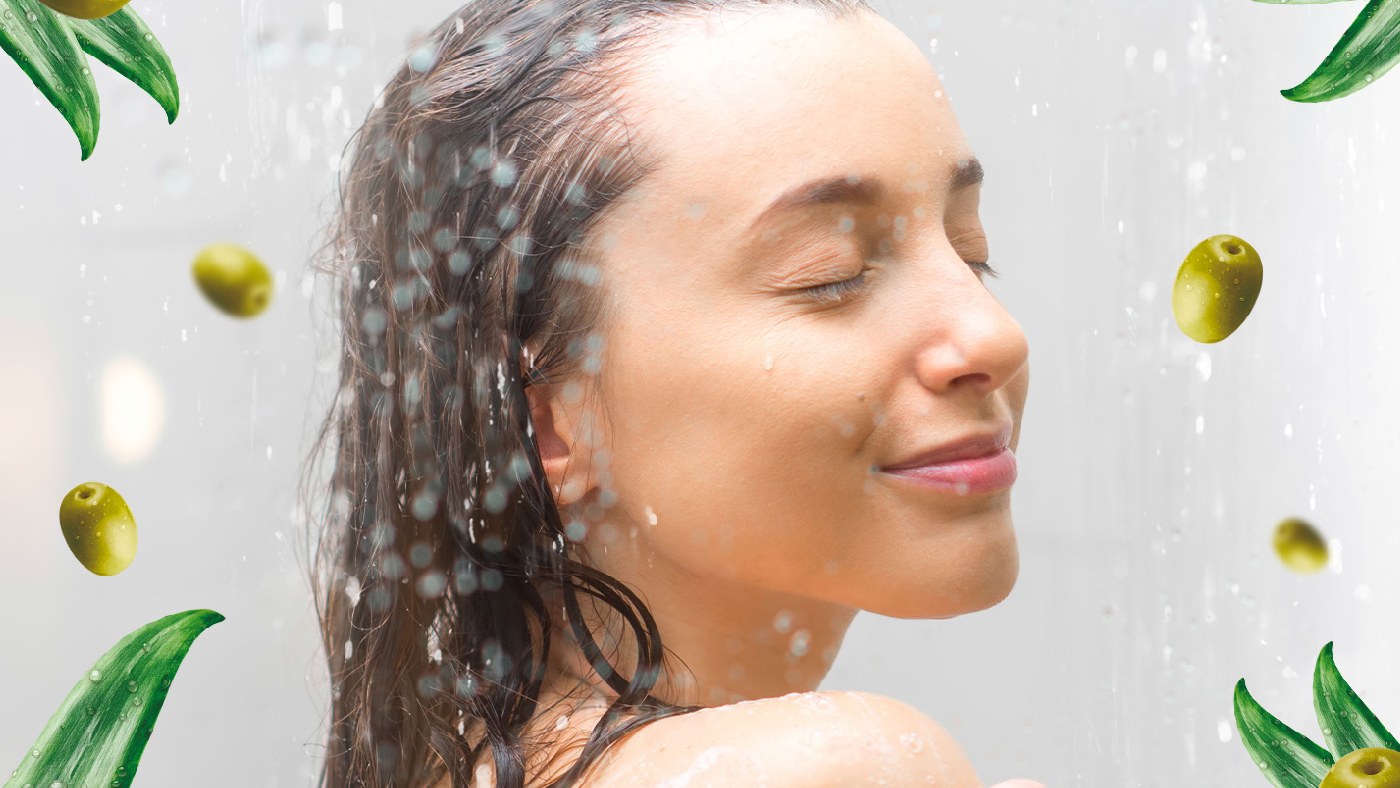 Modo de uso del jabón líquido Palmolive Oliva y Aloe Vera