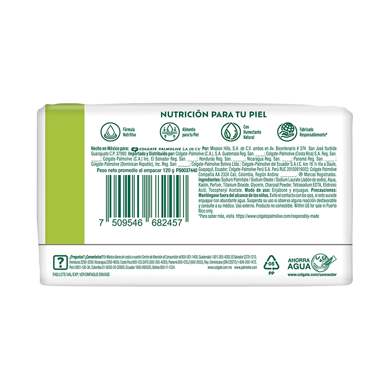 Palmolive® Naturals Sensación Purificante con partículas de carbón Jabón en barra Palmolive® Naturals Sensación Purificante con partículas de carbón Jabón en barra