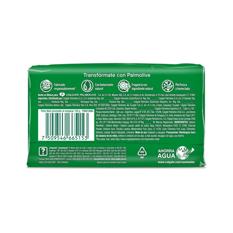 Palmolive® Naturals Humectación Refrescante Sandía y Lychee Jabón en barra Palmolive® Naturals Humectación Refrescante Sandía y Lychee Jabón en barra