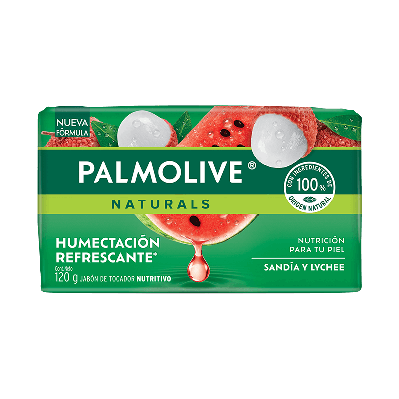 Palmolive® Naturals Humectación Refrescante Sandía y Lychee Jabón en barra Palmolive® Naturals Humectación Refrescante Sandía y Lychee Jabón en barra