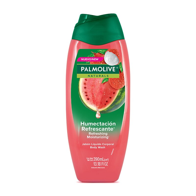 Palmolive® Naturals Humectación Refrescante Sandía y Lychee Jabón líquido corporal Palmolive® Naturals Humectación Refrescante Sandía y Lychee Jabón líquido corporal